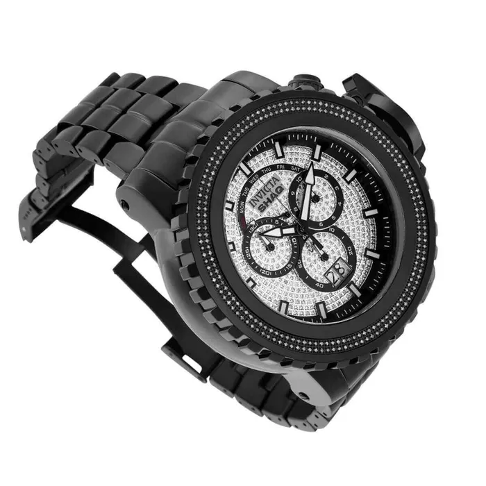 Invicta Mens Watch Shaq Quartz Chronograph Silver and Black Dial Bracelet 33733 Invicta Bracelets Invicta Mens Watch Shaq Quartz Chronograph Silver and Black Dial Bracelet 33733 Invicta Bracelets