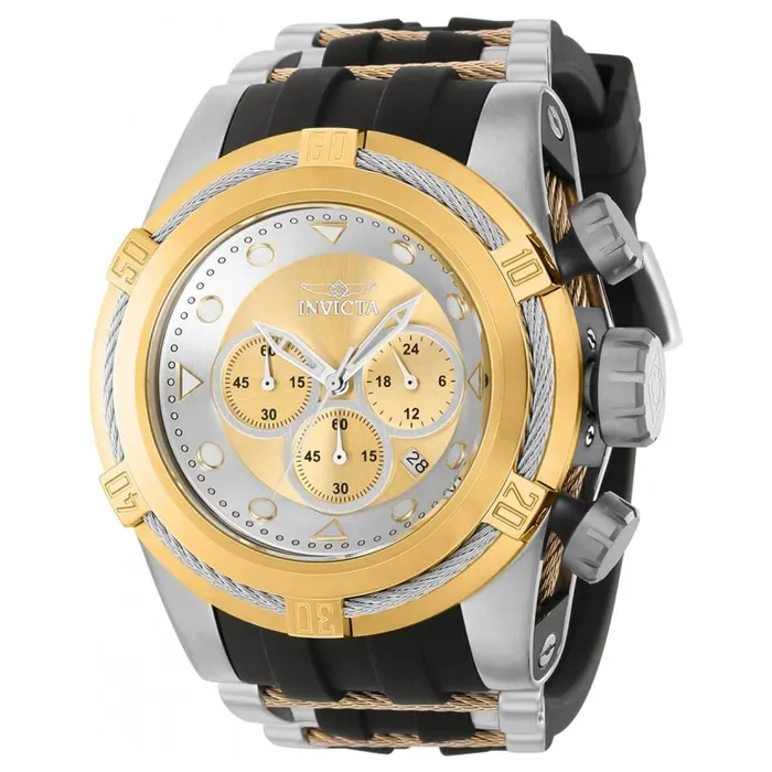 Invicta Rings Invicta Mens Chrono Watch Bolt Zeus Quartz Silver Tone and Yellow Gold Case 37197 Invicta Rings Invicta Mens Chrono Watch Bolt Zeus Quartz Silver Tone and Yellow Gold Case 37197