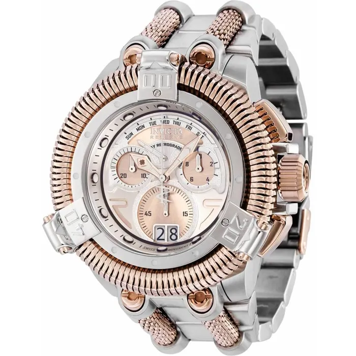 Invicta Rings Invicta Mens Chrono Watch Reserve King Python Silver and Rose Gold Dial 35222 Invicta Rings Invicta Mens Chrono Watch Reserve King Python Silver and Rose Gold Dial 35222
