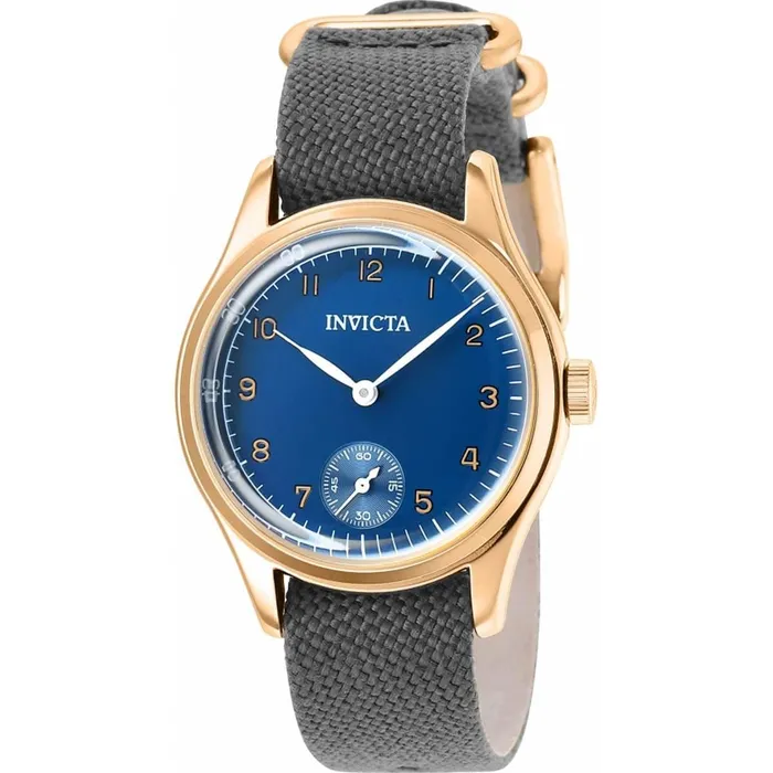 Invicta Watches Invicta Boys Watch Vintage Japanese Quartz Blue Dial Dark Blue Canvas Strap 37073 Invicta Watches Invicta Boys Watch Vintage Japanese Quartz Blue Dial Dark Blue Canvas Strap 37073