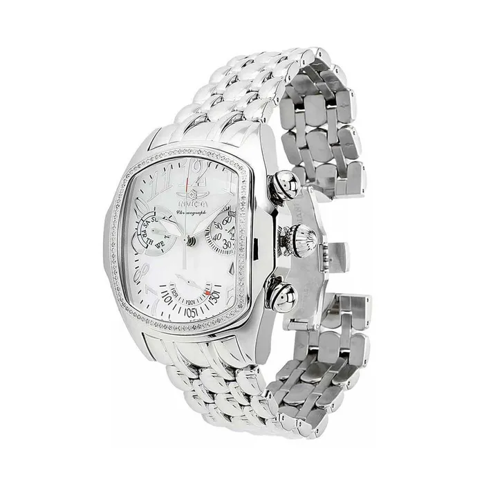 Invicta Watches Invicta Mens Chrono Watch Lupah White Mother of Pearl Dial Diamond Bezel 36196 Invicta Watches Invicta Mens Chrono Watch Lupah White Mother of Pearl Dial Diamond Bezel 36196