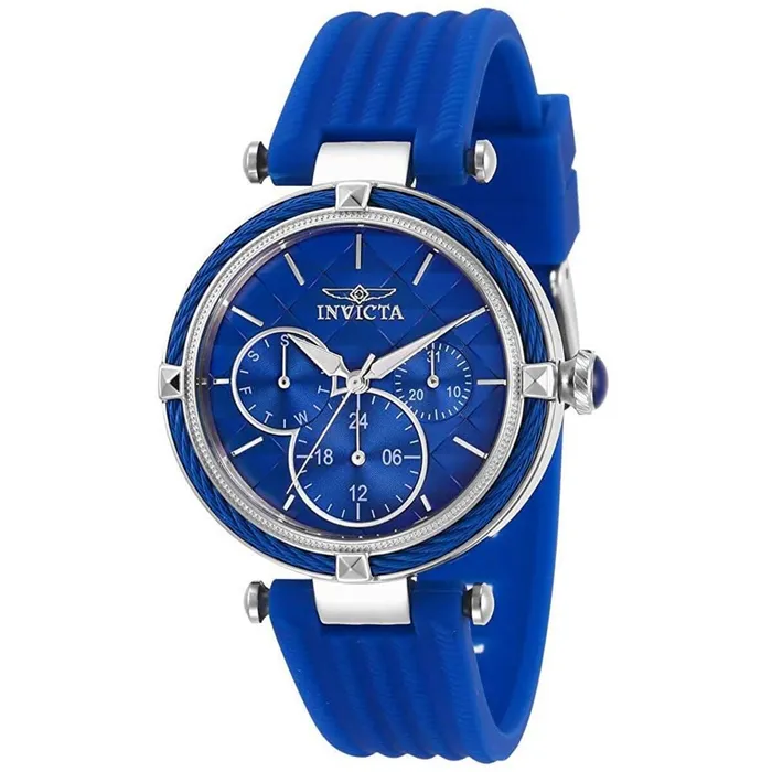 Invicta Watches Invicta Womens Quartz Watch Bolt Silver Tone Case Blue Dial Rubber Strap 28965 Invicta Watches Invicta Womens Quartz Watch Bolt Silver Tone Case Blue Dial Rubber Strap 28965