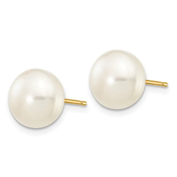 Jewelry Earrings 14k 89mm White Button Freshwater Cultured Pearl Stud Post Earrings Jewelry Earrings 14k 89mm White Button Freshwater Cultured Pearl Stud Post Earrings