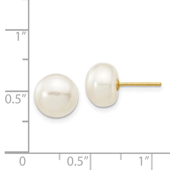 Jewelry Earrings 14k 89mm White Button Freshwater Cultured Pearl Stud Post Earrings Jewelry Earrings 14k 89mm White Button Freshwater Cultured Pearl Stud Post Earrings