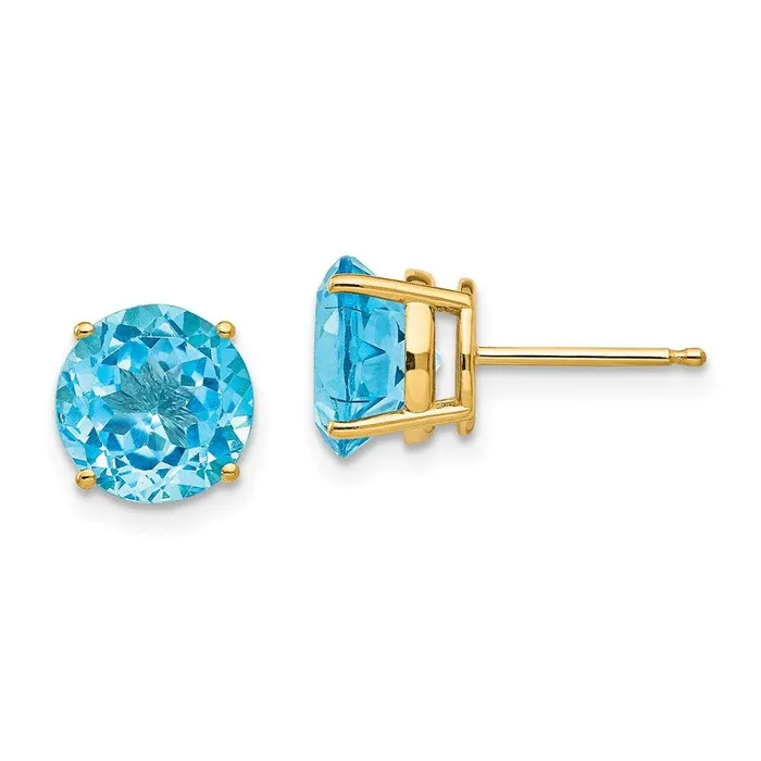 Jewelry Earrings 14ky Gold 8mm Round Earring Mountings No Stones Included No Backs Jewelry Earrings 14ky Gold 8mm Round Earring Mountings No Stones Included No Backs