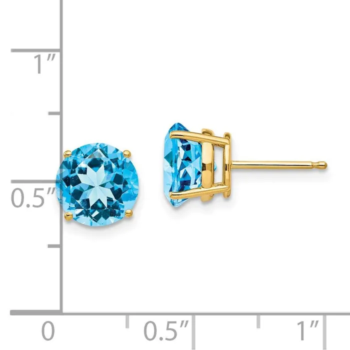 Jewelry Earrings 14ky Gold 8mm Round Earring Mountings No Stones Included No Backs Jewelry Earrings 14ky Gold 8mm Round Earring Mountings No Stones Included No Backs