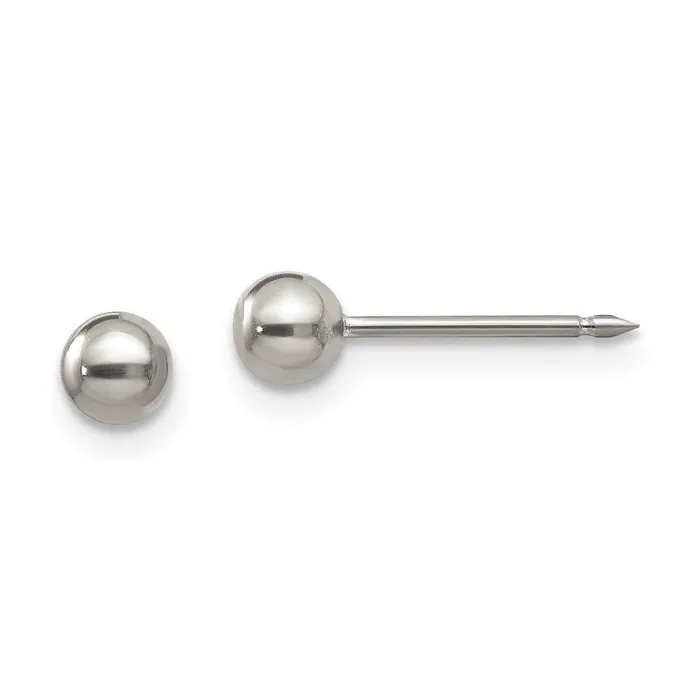 Jewelry Earrings Inverness Titanium 4mm Ball Post Earrings
