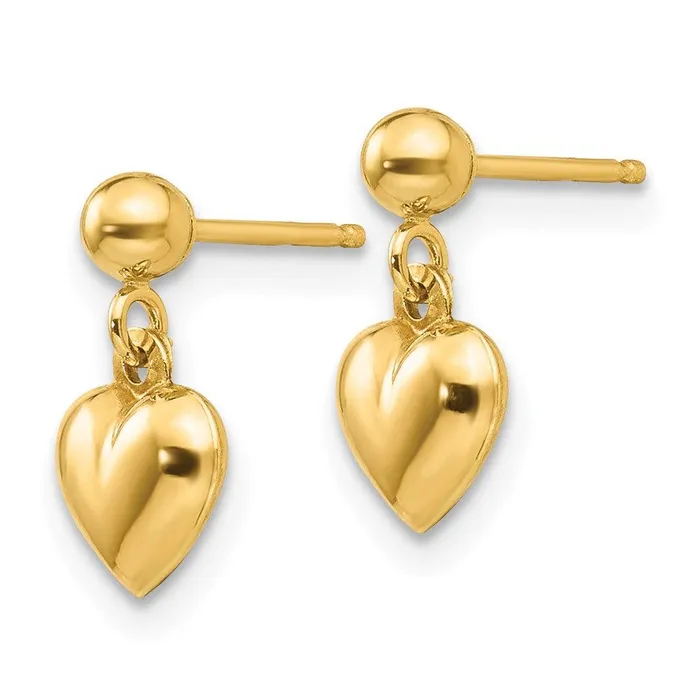 Jewelry Earrings Madi K Kids 14k Puffed Heart Dangle Earrings Jewelry Earrings Madi K Kids 14k Puffed Heart Dangle Earrings