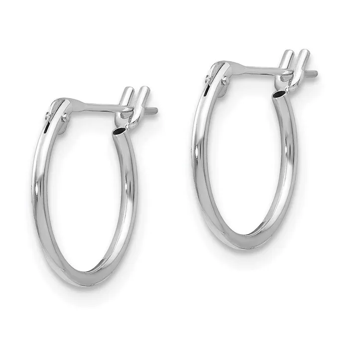 Jewelry Earrings Madi K Kids 14k White Gold 1mm Hoop Earrings Jewelry Earrings Madi K Kids 14k White Gold 1mm Hoop Earrings