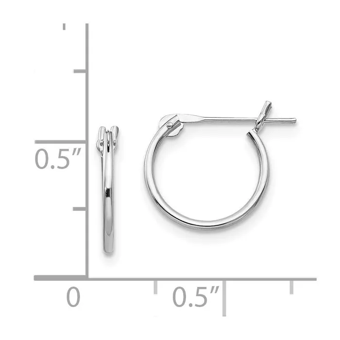 Jewelry Earrings Madi K Kids 14k White Gold 1mm Hoop Earrings Jewelry Earrings Madi K Kids 14k White Gold 1mm Hoop Earrings