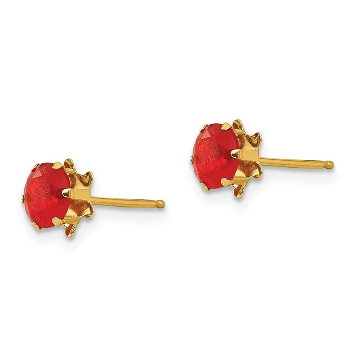 Jewelry Madi K Kids 14k 5mm Synthetic Ruby Jul Earrings Earrings Jewelry Madi K Kids 14k 5mm Synthetic Ruby Jul Earrings Earrings