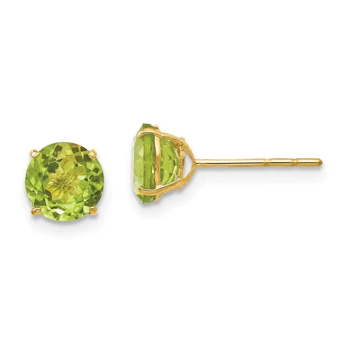 Jewelry Madi K Kids 14k Round Peridot 6mm Post Earrings Earrings