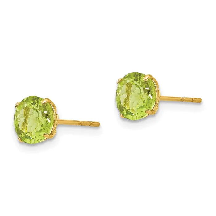 Jewelry Madi K Kids 14k Round Peridot 6mm Post Earrings Earrings Jewelry Madi K Kids 14k Round Peridot 6mm Post Earrings Earrings