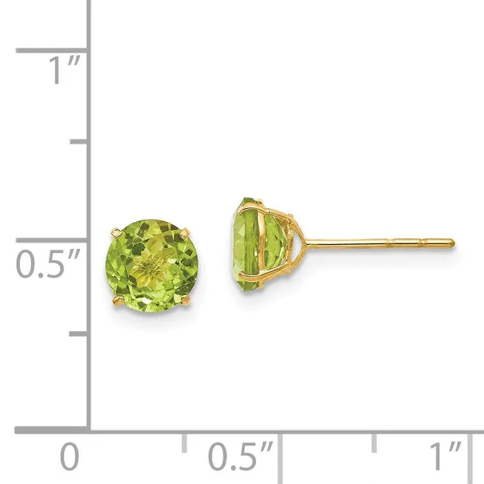 Jewelry Madi K Kids 14k Round Peridot 6mm Post Earrings Earrings Jewelry Madi K Kids 14k Round Peridot 6mm Post Earrings Earrings