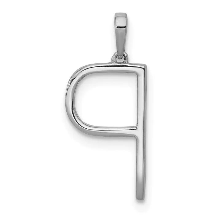 Jewelry Necklaces 14k White Gold Diamond Initial P Pendant Jewelry Necklaces 14k White Gold Diamond Initial P Pendant