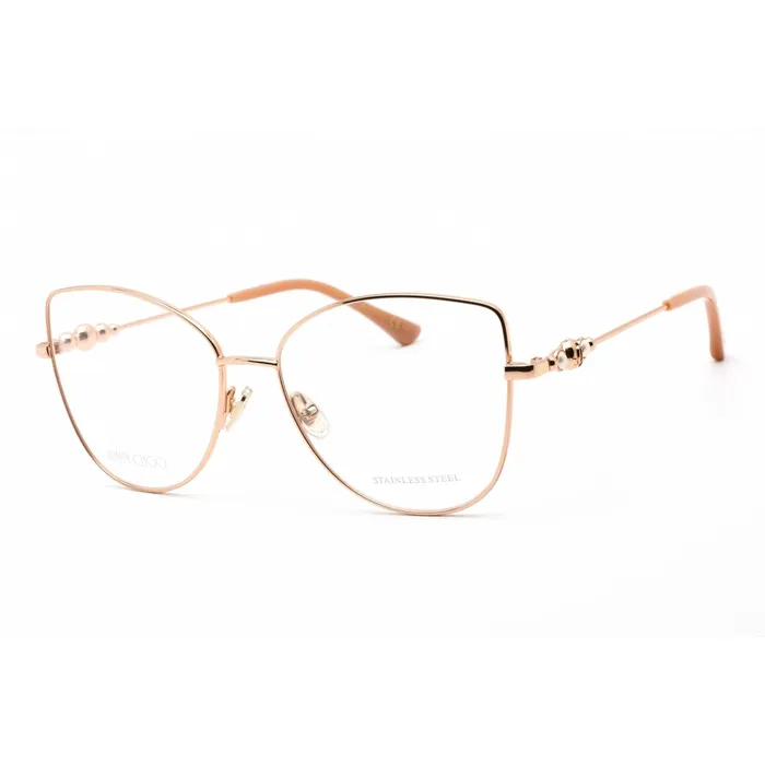 Jimmy Choo Womens Eyeglasses Full Rim Gold Nude Metal Cat Eye Frame JC339 0BKU 00 Jimmy Choo Earrings Jimmy Choo Womens Eyeglasses Full Rim Gold Nude Metal Cat Eye Frame JC339 0BKU 00 Jimmy Choo Earrings