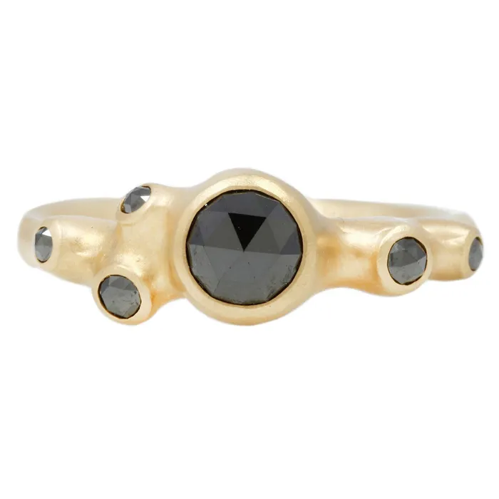 Johnny Ninos Rings Six Barnacle Black Diamond Ring