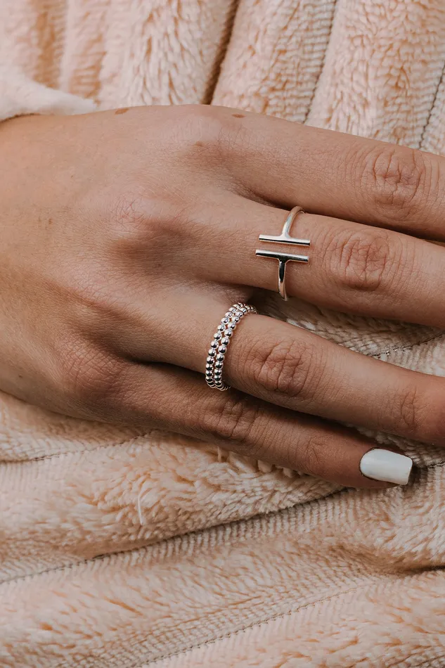 Kty Rings Bubble Ring Silver
