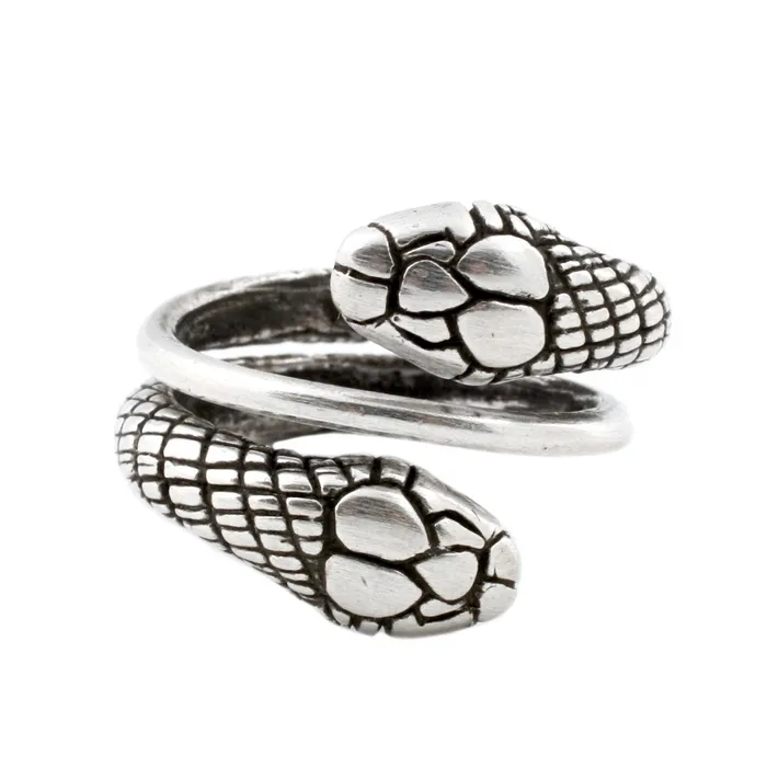 Katrina LaPenne Rings Silver Double Snake Ring
