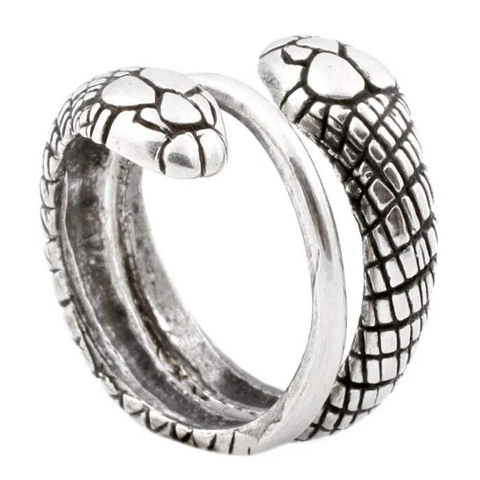 Katrina LaPenne Rings Silver Double Snake Ring