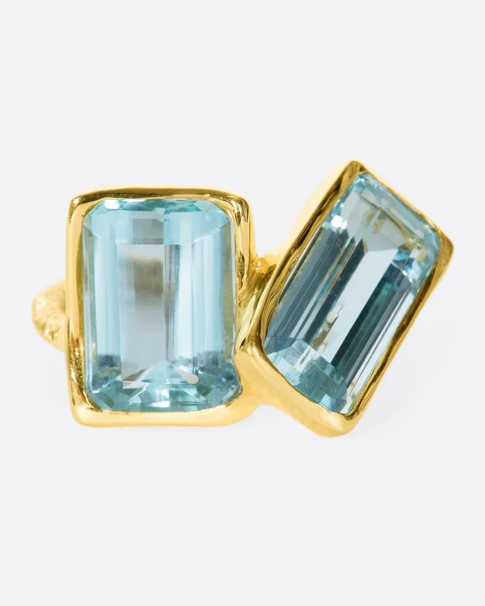 KIKA ALVARENGA Duo Quadrado Ring Rings