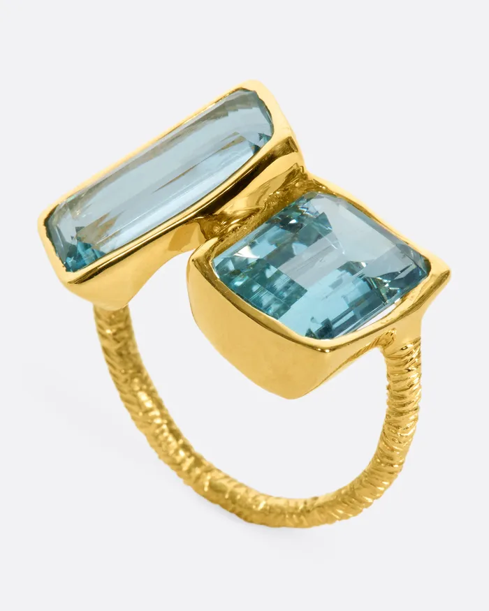 KIKA ALVARENGA Duo Quadrado Ring Rings