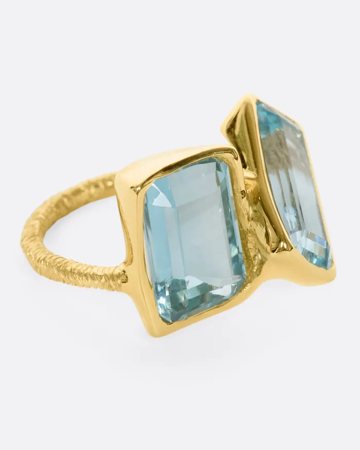KIKA ALVARENGA Duo Quadrado Ring Rings