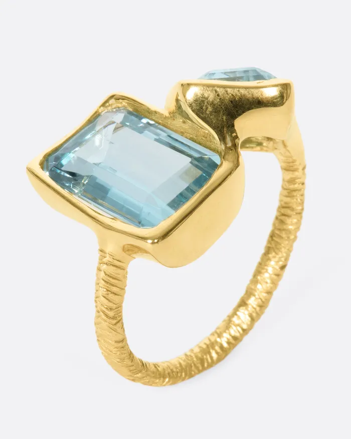 KIKA ALVARENGA Duo Quadrado Ring Rings
