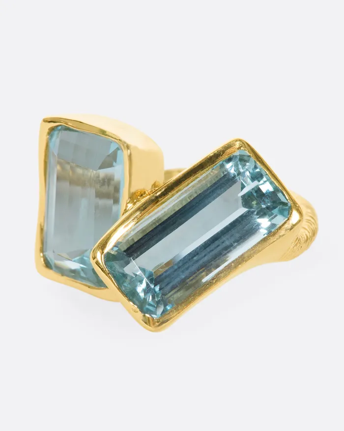 KIKA ALVARENGA Duo Quadrado Ring Rings
