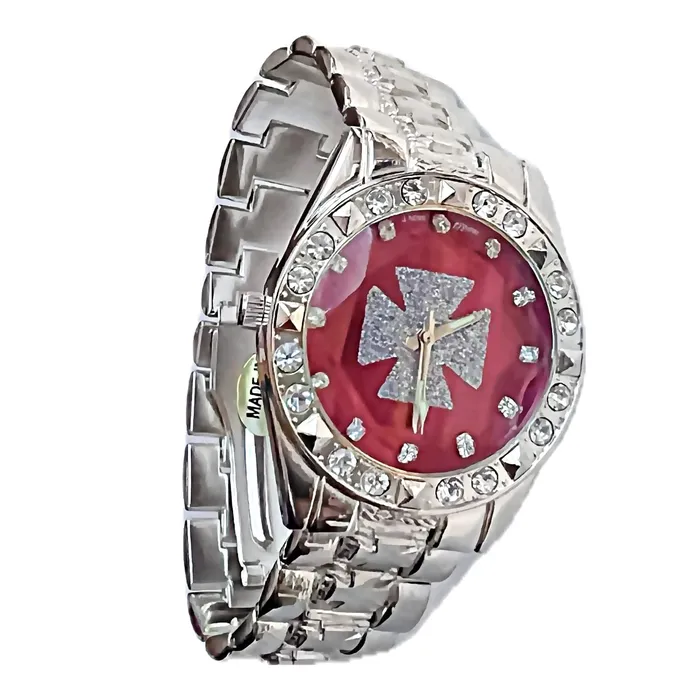 Knights Templar Iron Celtic Maltese Cross Red Watch Silver Tone 8 Bling Cartel Rings Knights Templar Iron Celtic Maltese Cross Red Watch Silver Tone 8 Bling Cartel Rings
