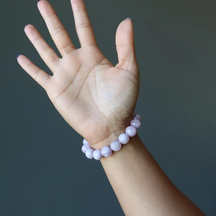 Kunzite Bracelet My Lovely Pink Healer Crystal Satin Crystals Bracelets