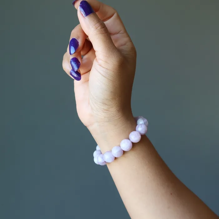 Kunzite Bracelet My Lovely Pink Healer Crystal Satin Crystals Bracelets