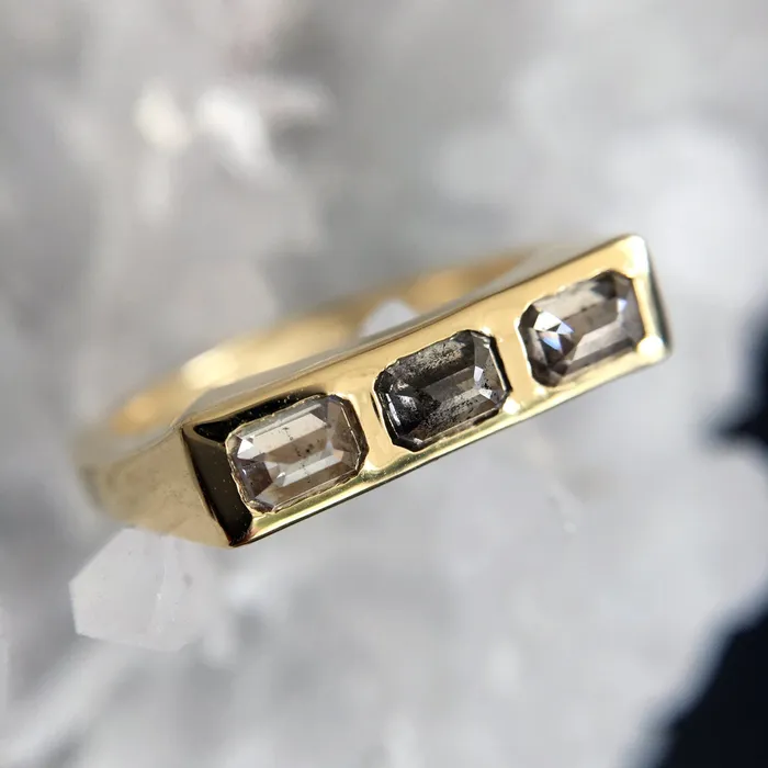 Lauren Wolf Jewelry Rings Bespeckle Bar Ring