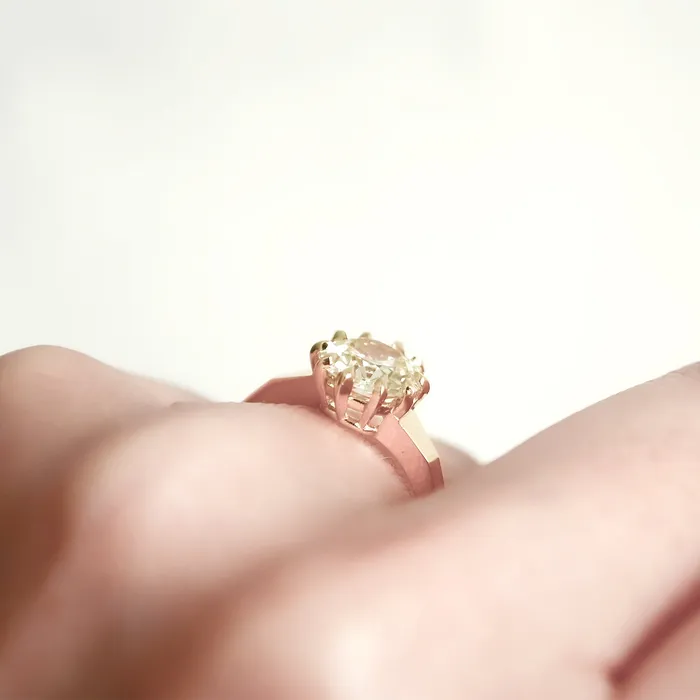 Lauren Wolf Jewelry Rings Lucent Diamond Solitaire Ring