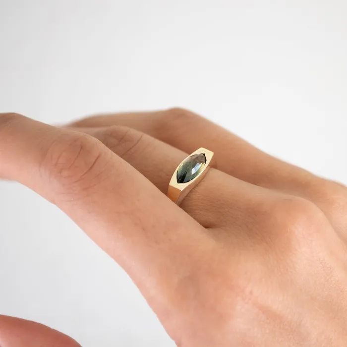 Lauren Wolf Jewelry Rings Oasis Sapphire Marquise Ring