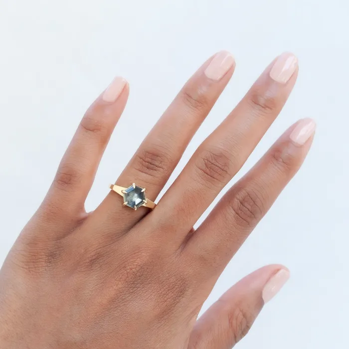 Lauren Wolf Jewelry Rings Sand Island Sapphire Ring