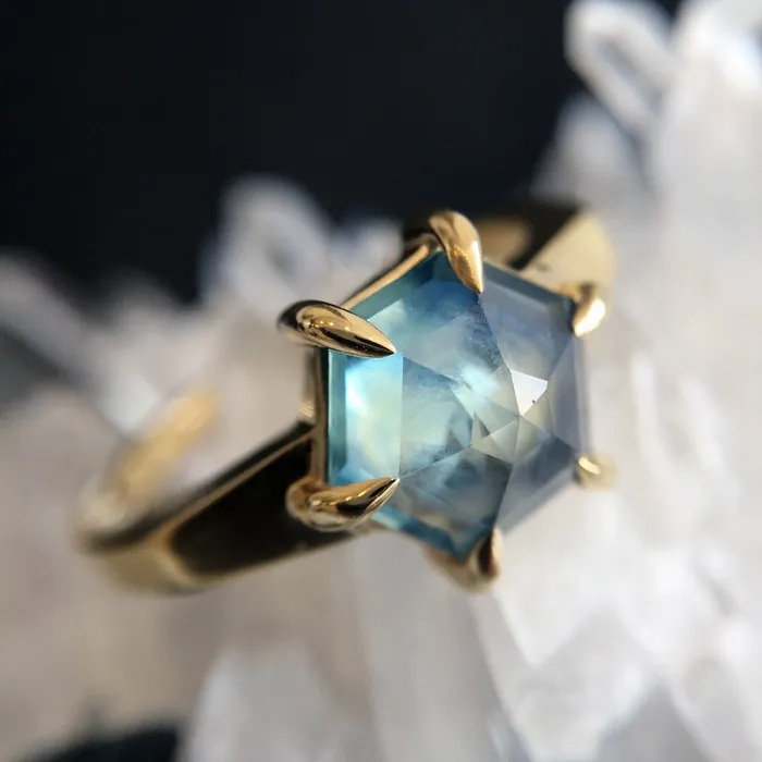 Lauren Wolf Jewelry Rings Sand Island Sapphire Ring