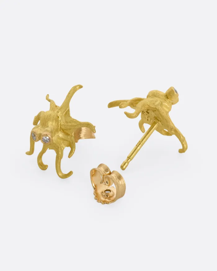 LENE VIBE Earrings Octopus Stud Earrings LENE VIBE Earrings Octopus Stud Earrings