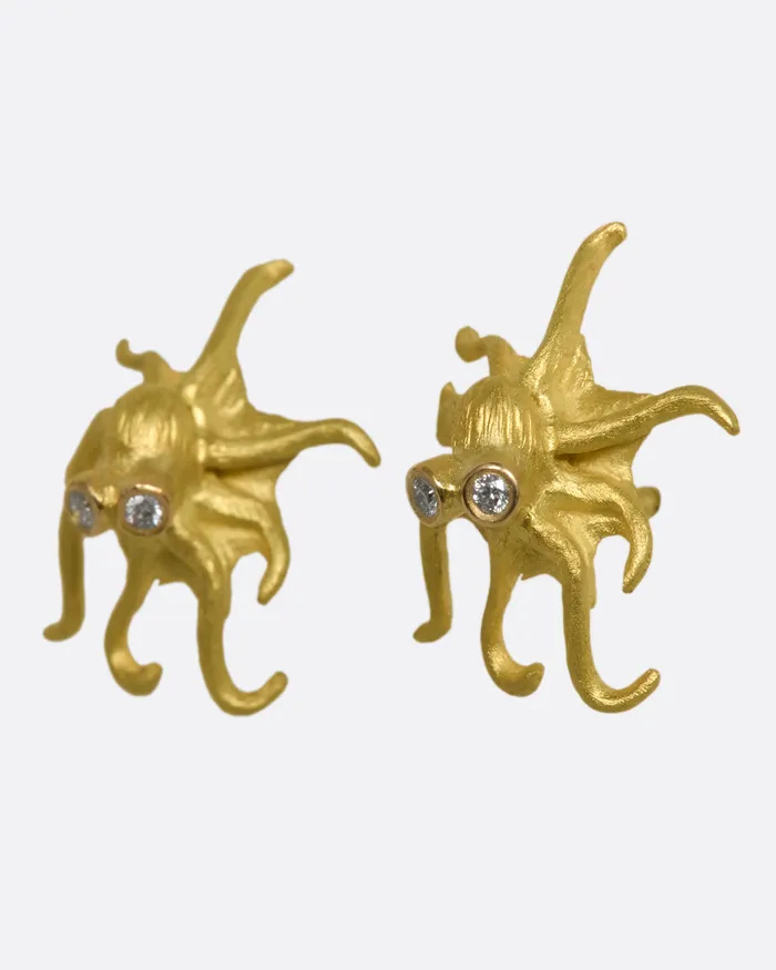 LENE VIBE Earrings Octopus Stud Earrings LENE VIBE Earrings Octopus Stud Earrings