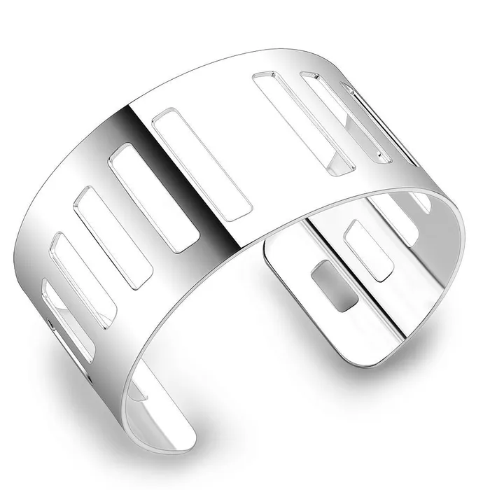 LO4658 Matte Rhodium Rhodium Stainless Steel Bangle with No Stone Alamode Bracelets LO4658 Matte Rhodium Rhodium Stainless Steel Bangle with No Stone Alamode Bracelets