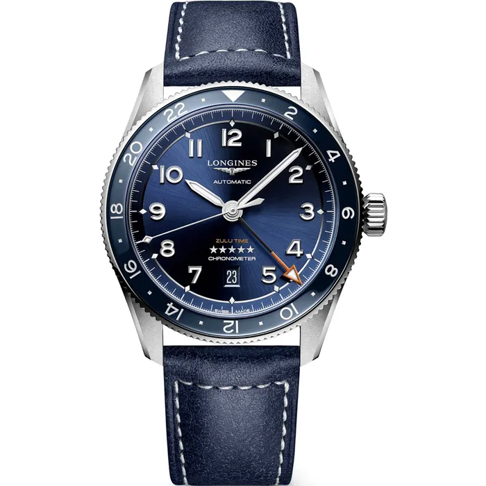 Longines Longines Mens Watch Spirit Zulu Time Chronometer Blue Leather Strap L38124932 Watches Longines Longines Mens Watch Spirit Zulu Time Chronometer Blue Leather Strap L38124932 Watches