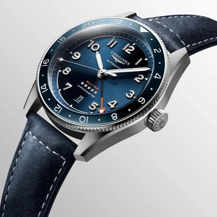 Longines Longines Mens Watch Spirit Zulu Time Chronometer Blue Leather Strap L38124932 Watches Longines Longines Mens Watch Spirit Zulu Time Chronometer Blue Leather Strap L38124932 Watches