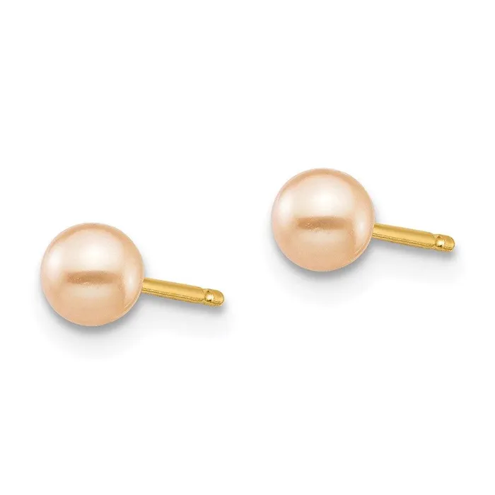 Madi K Kids 14k 34mm Pink Round Freshwater Cultured Pearl Stud Post Earrings Jewelry Earrings Madi K Kids 14k 34mm Pink Round Freshwater Cultured Pearl Stud Post Earrings Jewelry Earrings