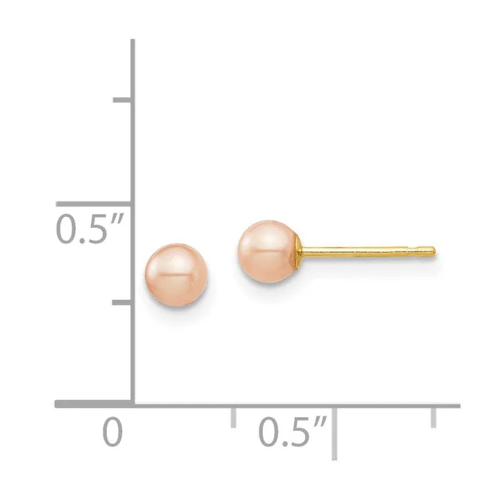 Madi K Kids 14k 34mm Pink Round Freshwater Cultured Pearl Stud Post Earrings Jewelry Earrings Madi K Kids 14k 34mm Pink Round Freshwater Cultured Pearl Stud Post Earrings Jewelry Earrings