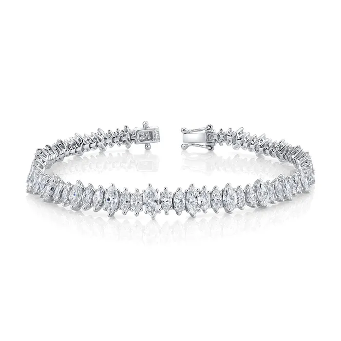 MARQUISE DIAMOND TENNIS BRACELET anitako Bracelets