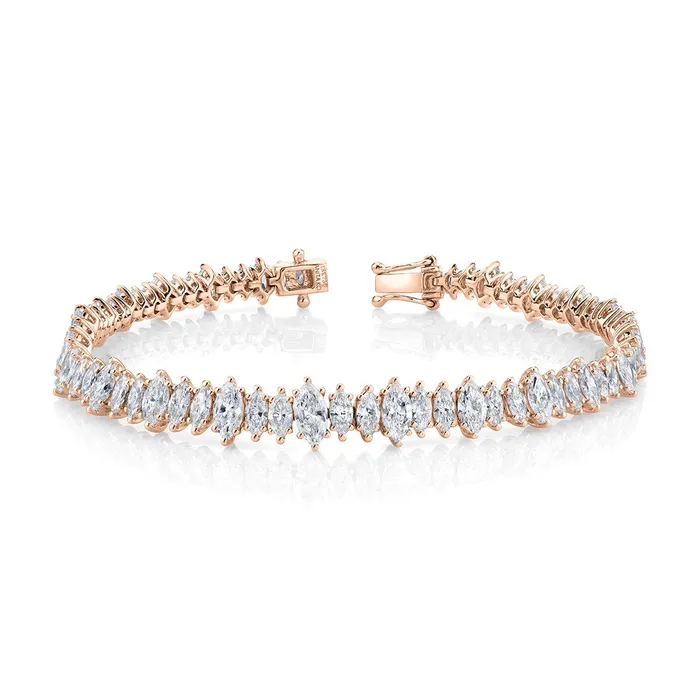 MARQUISE DIAMOND TENNIS BRACELET anitako Bracelets