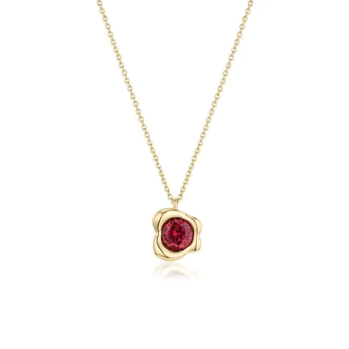 Marrow Fine 347ct Zircon Abstract Bezel Necklace Necklaces