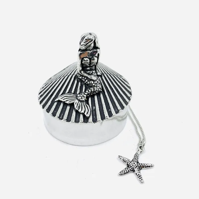 Mermaid Wish Box Starfish Necklace Basic Spirit Necklaces Mermaid Wish Box Starfish Necklace Basic Spirit Necklaces