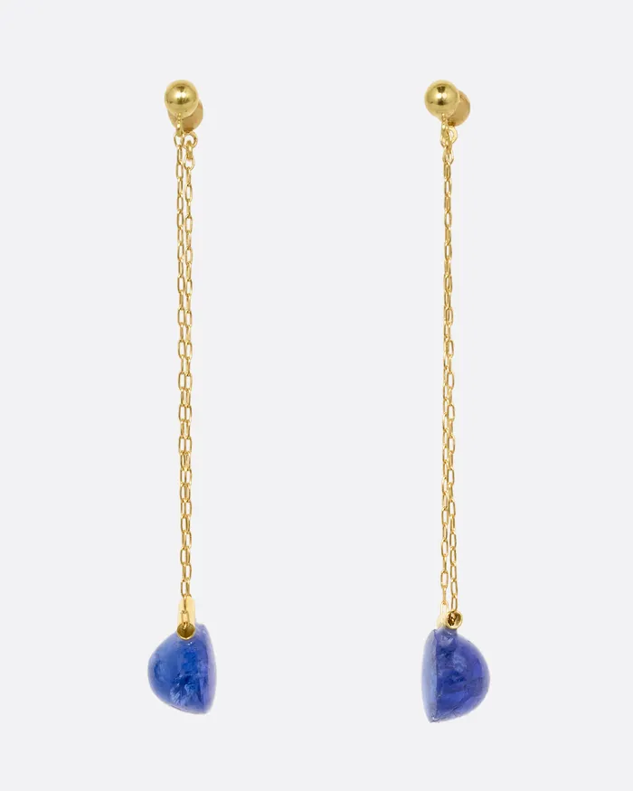 MONAKA Tanzanite Chain Drop Earrings Earrings