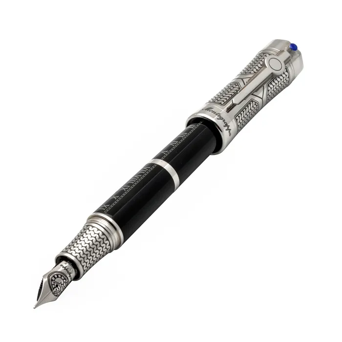Montegrappa Rings Montegrappa Time Brain Limited Edition Sterling Silver And Resin Fountain Pen M ISTNN3SE Montegrappa Rings Montegrappa Time Brain Limited Edition Sterling Silver And Resin Fountain Pen M ISTNN3SE